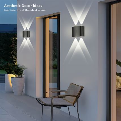 Brilagi - Aplica de exterior FLAREBOX LED/4W/230V neagră IP65