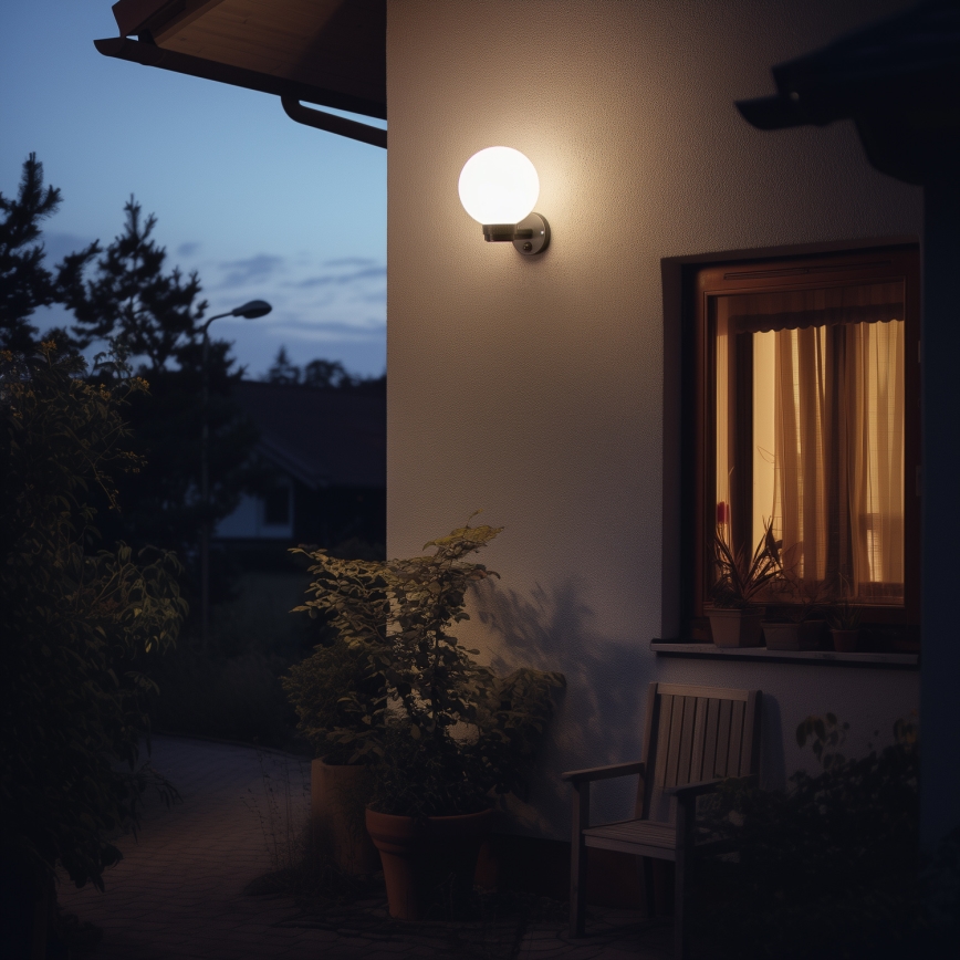 Brilagi - Aplica de exterior HARBOR, 1xE27/40W/230V, IP33, negru/alb