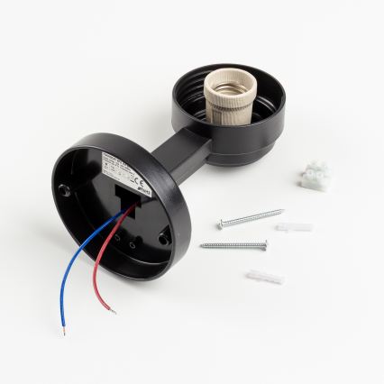 Brilagi - Aplica de exterior HARBOR, 1xE27/40W/230V, IP33, negru/alb
