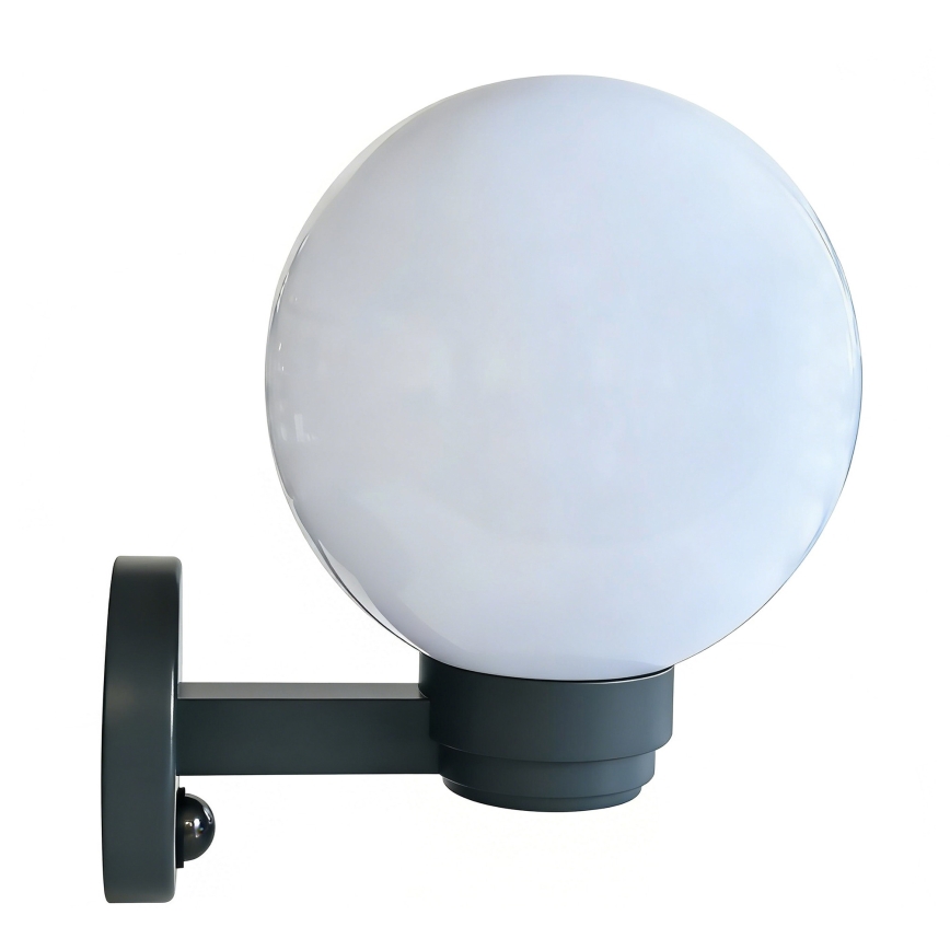 Brilagi - Aplica de perete pentru exterior HARBOR cu senzor de mișcare, 1xE27/40W/230V, IP33, antracit/alb