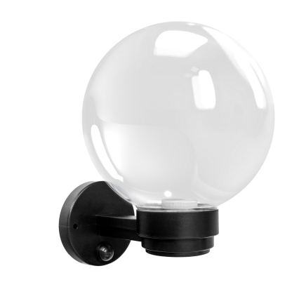 Brilagi - Aplica de exterior HARBOR cu senzor de mișcare, 1xE27/40W/230V, IP33, negru/transparent