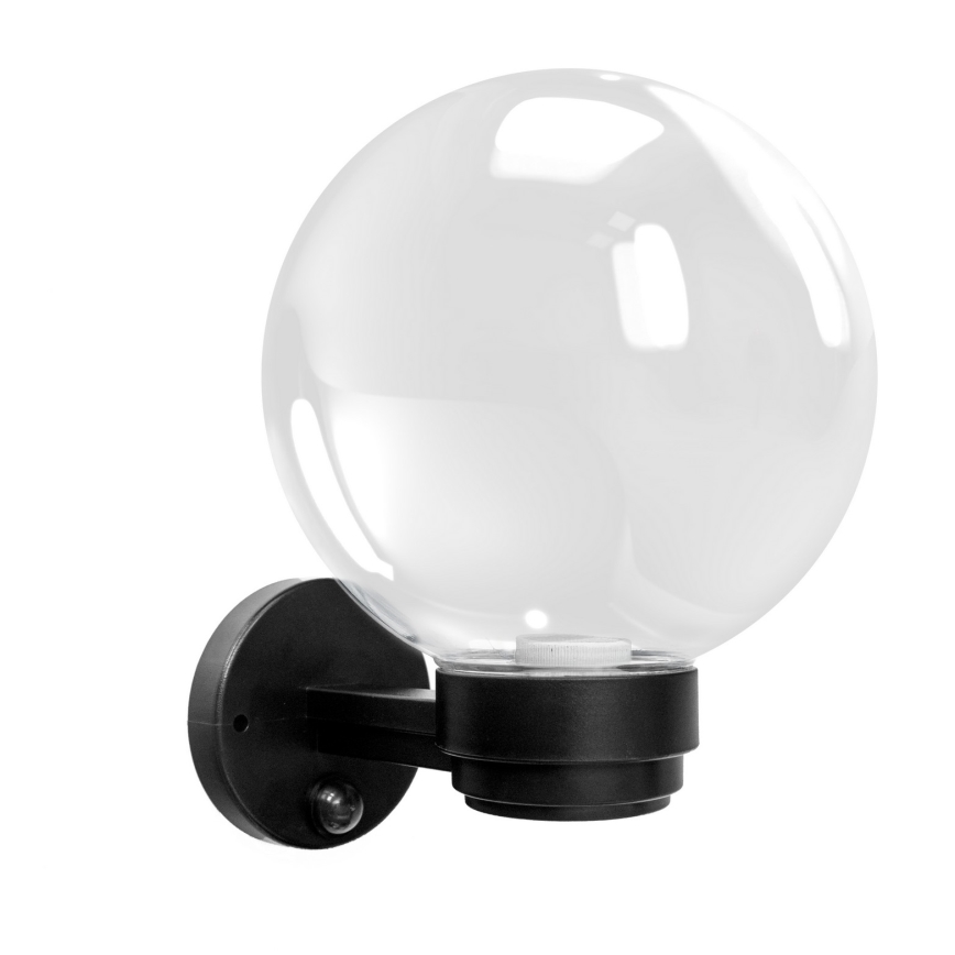 Brilagi - Aplica de exterior HARBOR cu senzor de mișcare, 1xE27/40W/230V, IP33, negru/transparent