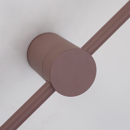 Brilagi - Aplică de perete LED pentru exterior AURA, 20 W, 230 V, 3000 K, IP54, 97 cm, maro, CRI 90