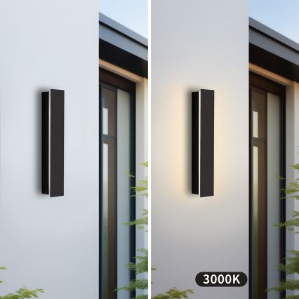 Brilagi - Aplică LED de exterior LINEAR LED/8W/230V 3000K IP65 30 cm negru CRI 90