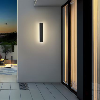 Brilagi - Aplică LED de exterior LINEAR LED/8W/230V 3000K IP65 30 cm negru CRI 90