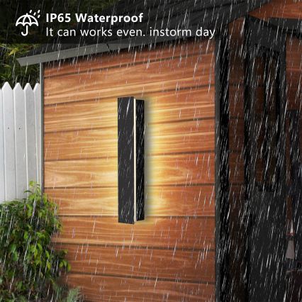 Brilagi - Aplică LED de exterior LINEAR LED/8W/230V 3000K IP65 30 cm negru CRI 90