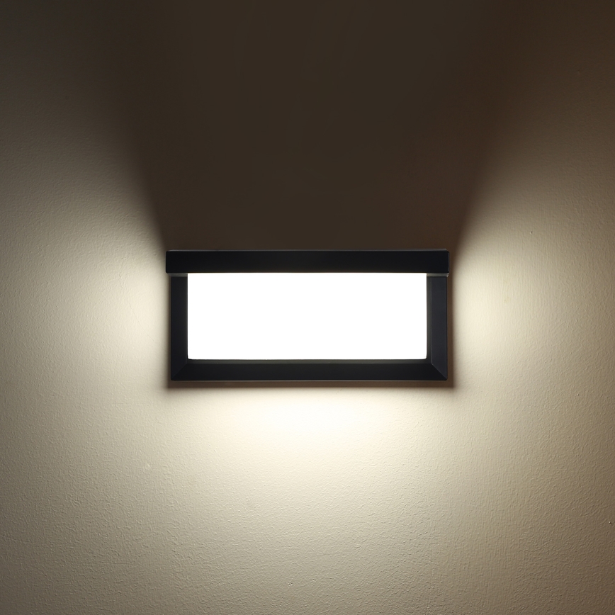 Brilagi - Aplica LED RGBW reglabilă pentru exterior BRICKY 1xE27/9W/230V 2700-6500K IP54 negru