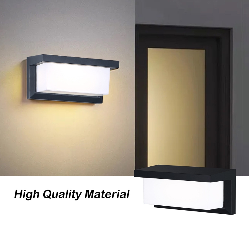 Brilagi - Aplica LED RGBW reglabilă pentru exterior BRICKY 1xE27/9W/230V 2700-6500K IP54 negru