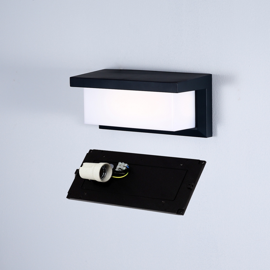 Brilagi - Aplica LED RGBW reglabilă pentru exterior BRICKY 1xE27/9W/230V 2700-6500K IP54 negru
