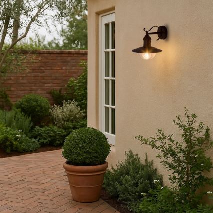 Brilagi - Aplica de exterior MOLDE 1xE27/60W/230V IP44 negru