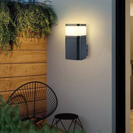 Brilagi - Aplică de exterior cu priză SCHUKO PILLAR 1xG9/11W/230V IP44 antracit
