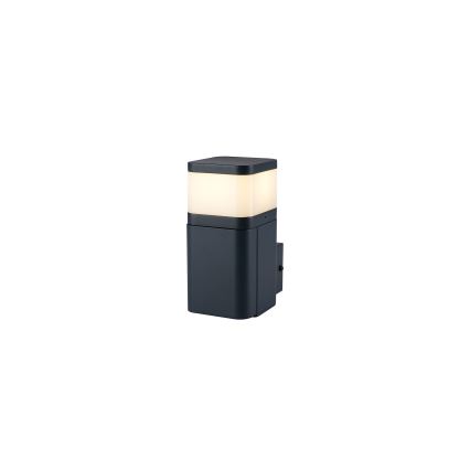 Brilagi - Aplică de exterior cu priză SCHUKO PILLAR 1xG9/11W/230V IP44 antracit