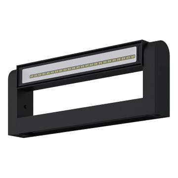 Brilagi - Aplică de exterior SALERNO LED, 12W, 230V, 35,5 cm, negru, IP65