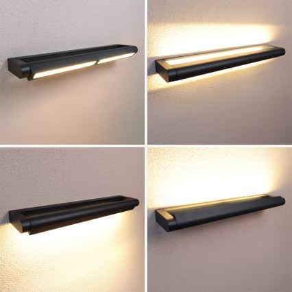 Brilagi - Aplică de exterior SALERNO LED, 24 W, 230 V, 66 cm, negru, IP65