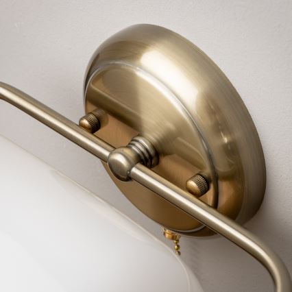 Brilagi - Aplica de perete BANK OFFICE 1xE27/60W/230V, alamă/albă