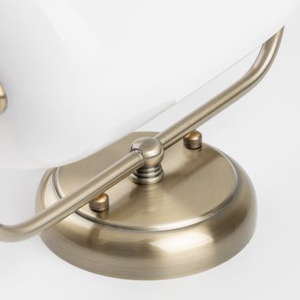 Brilagi - Aplica de perete BANK OFFICE 1xE27/60W/230V, alamă/albă