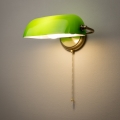 Brilagi - Aplica de perete BANK OFFICE 1xE27/60W/230V alama/verde