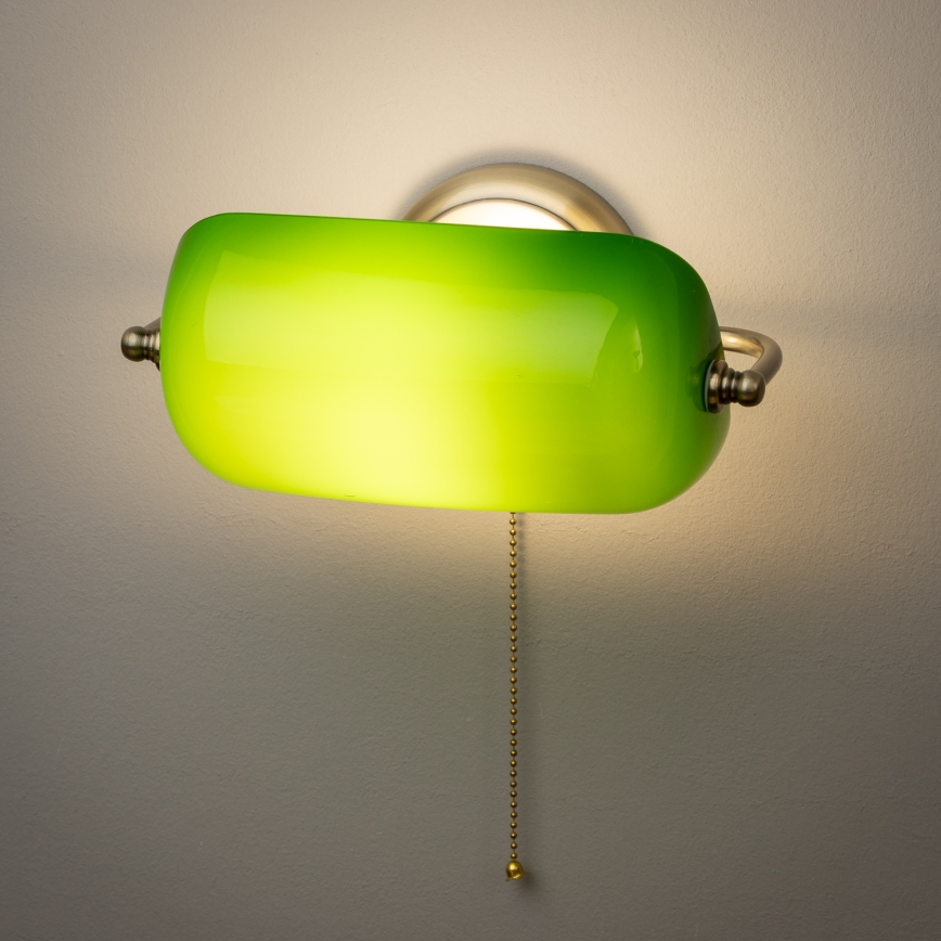 Brilagi - Aplica de perete BANK OFFICE 1xE27/60W/230V alama/verde