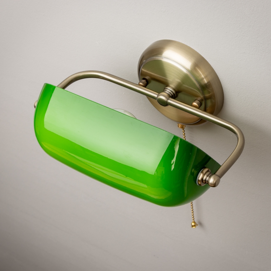 Brilagi - Aplica de perete BANK OFFICE 1xE27/60W/230V alama/verde