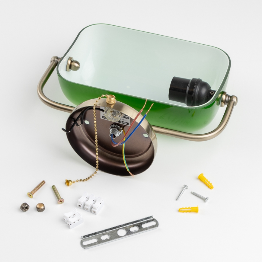 Brilagi - Aplica de perete BANK OFFICE 1xE27/60W/230V alama/verde