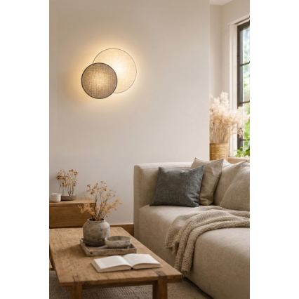 Brilagi - Aplica de perete CIRCLES 1xE27/60W/230V Ø 35 cm crem/gri