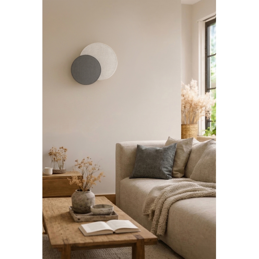 Brilagi - Aplica de perete CIRCLES 1xE27/60W/230V Ø 35 cm crem/gri