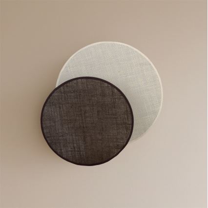 Brilagi - Aplica de perete CIRCLES 1xE27/60W/230V Ø 35 cm crem/maro