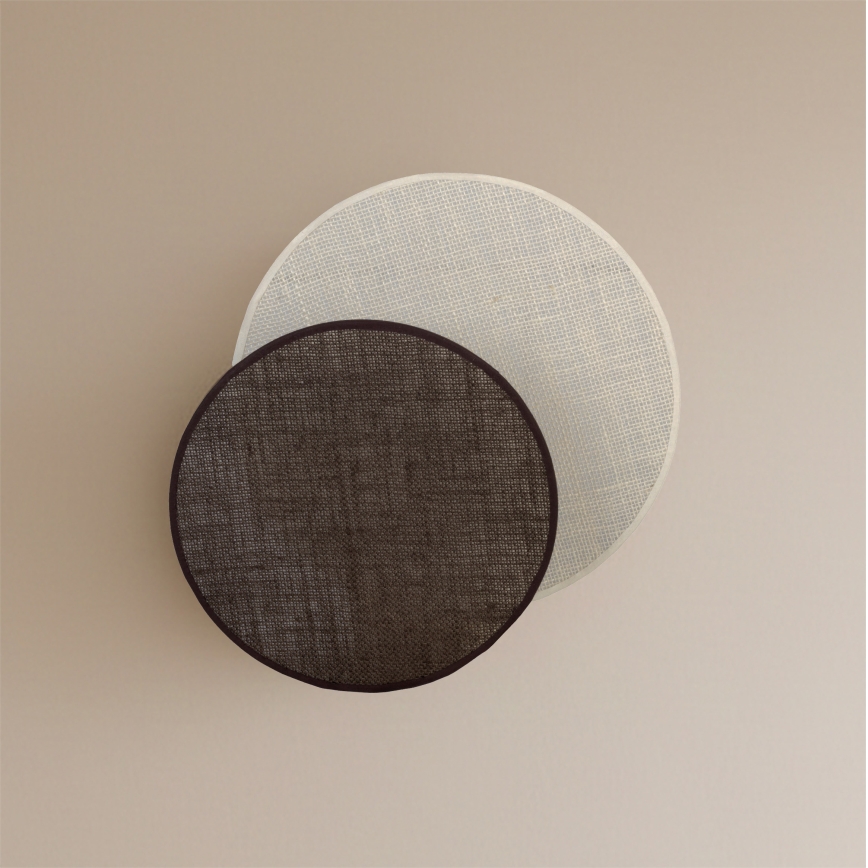Brilagi - Aplica de perete CIRCLES 1xE27/60W/230V Ø 35 cm crem/maro