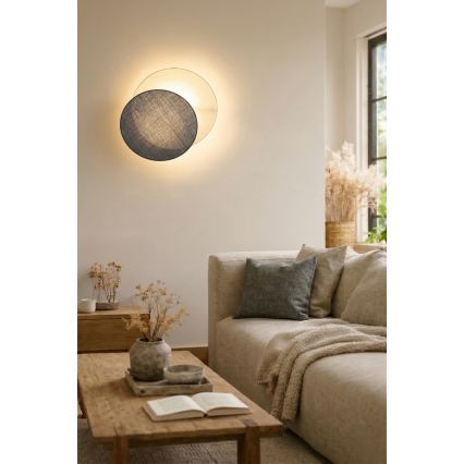 Brilagi - Aplica de perete CIRCLES, 1xE27/60W/230V, Ø 45 cm, crem/gri