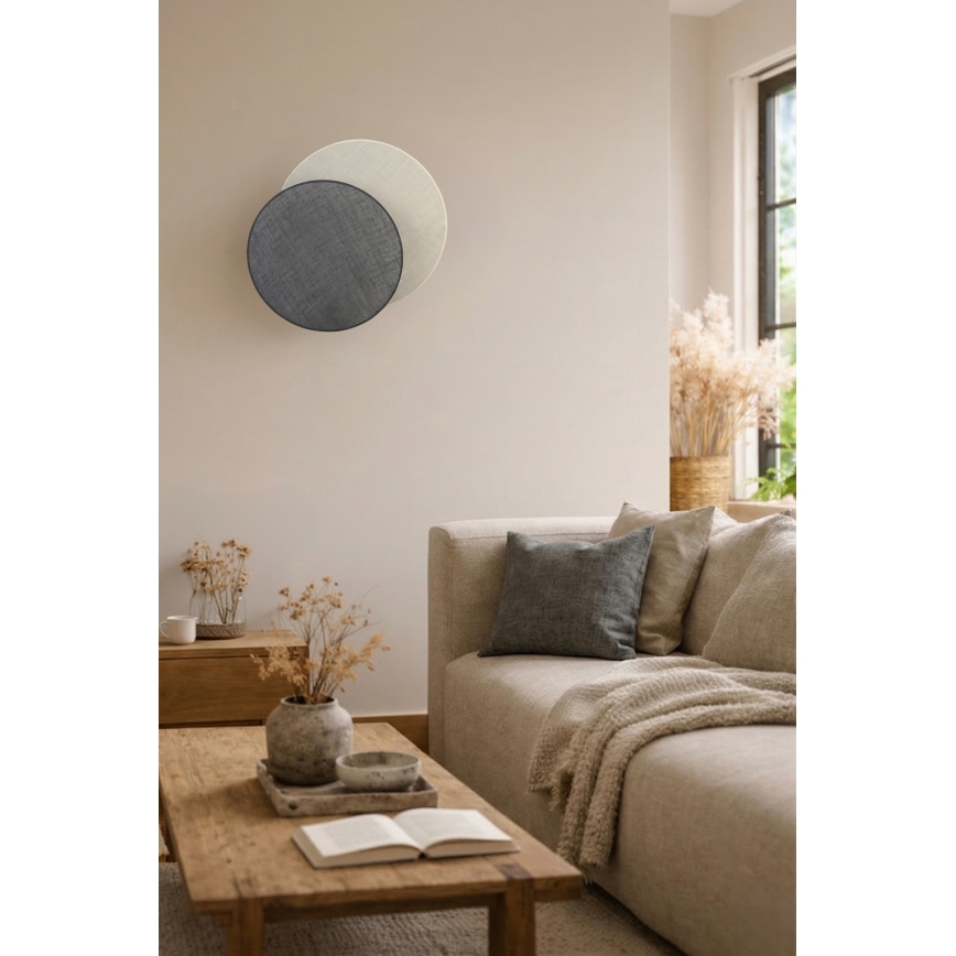 Brilagi - Aplica de perete CIRCLES, 1xE27/60W/230V, Ø 45 cm, crem/gri