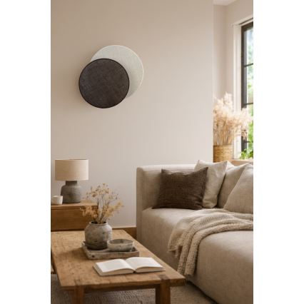 Brilagi - Aplica de perete CIRCLES 1xE27/60W/230V Ø 45 cm crem/maro