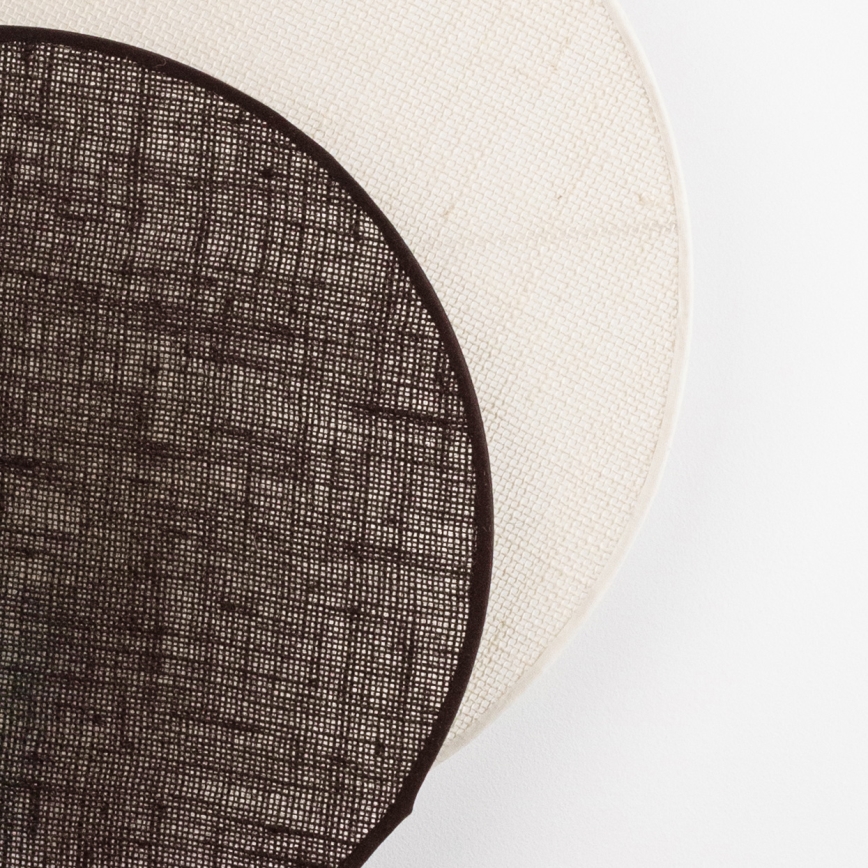 Brilagi - Aplica de perete CIRCLES 1xE27/60W/230V Ø 45 cm crem/maro