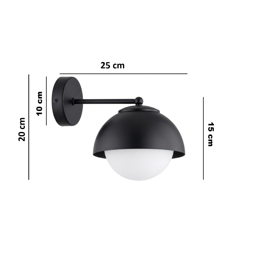 BRILAGI - Aplica de perete COSMO 1xE27/60W/230V neagră