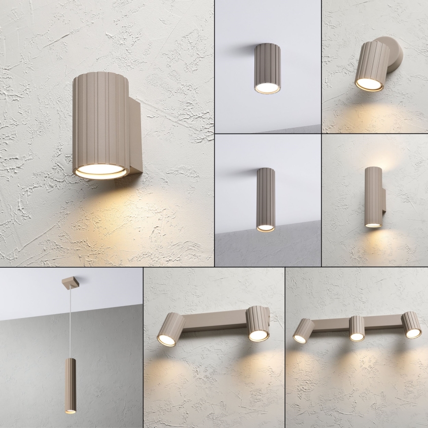 Brilagi - Aplica de perete CRISPINA 1xGU10/10W/230V 10 cm bej
