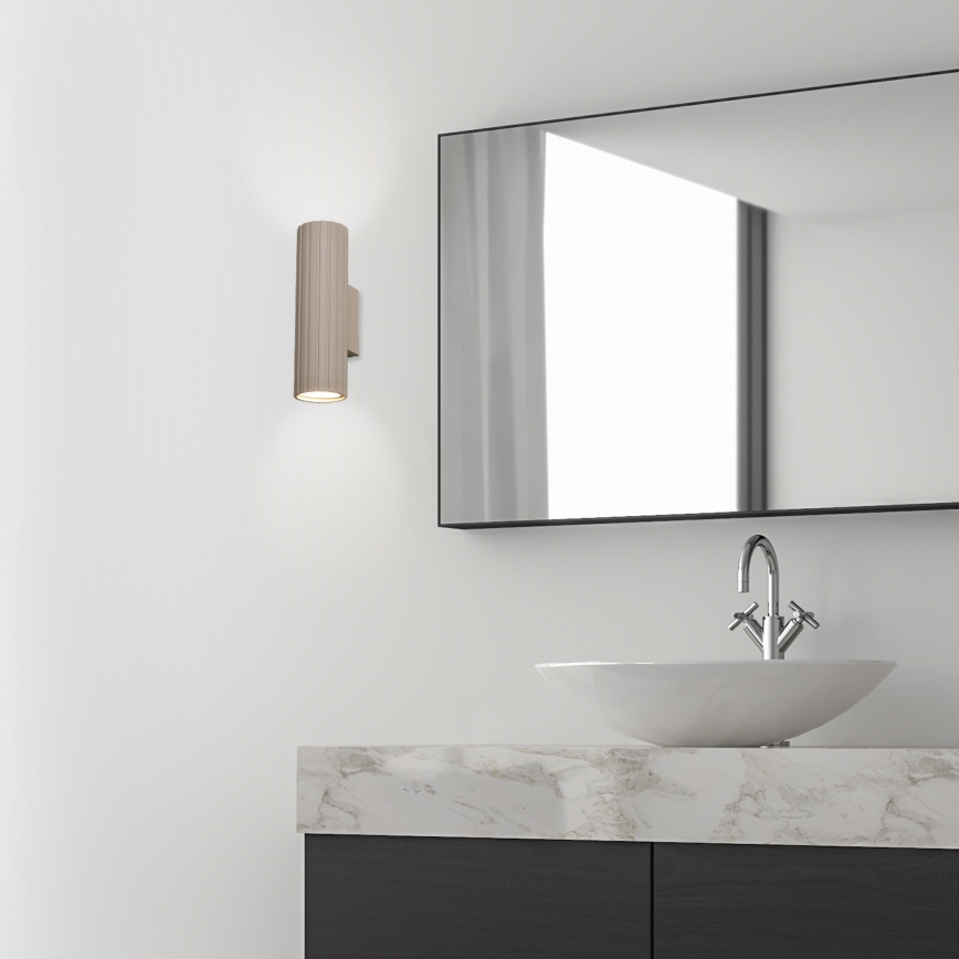 Brilagi - Aplică de perete CRISPINA 2xGU10/10W/230V 20 cm bej