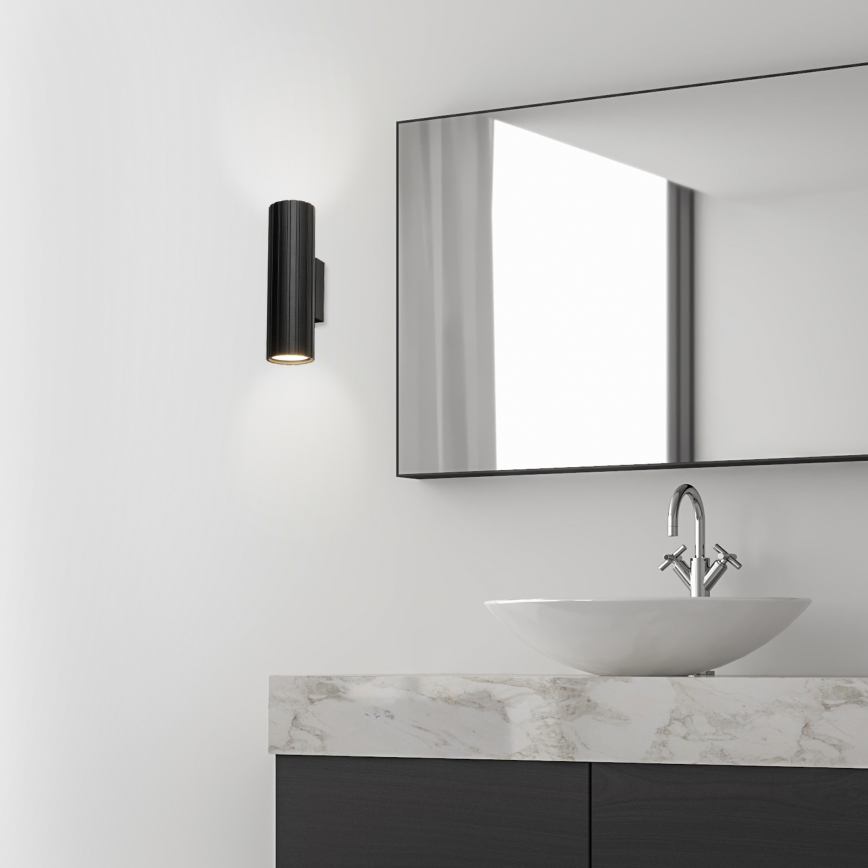 Brilagi - Aplica de perete CRISPINA 2xGU10/10W/230V 20 cm neagră