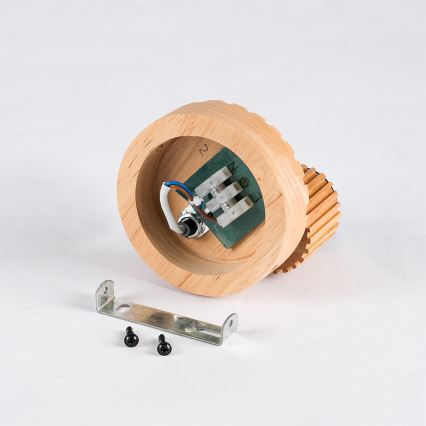 Brilagi - Aplica de perete cu spot HYGGE 1xE14/15W/230V, lemn de hevea/fumuriu