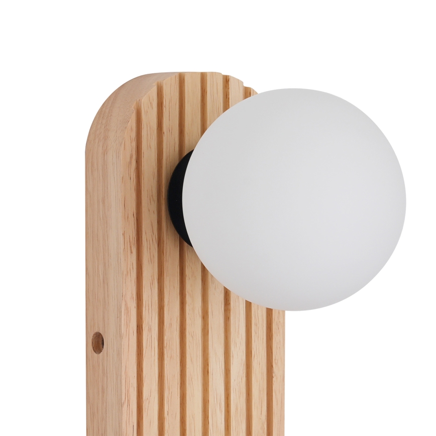 Brilagi - Aplică spot de perete MODERN WOOD, 1xG9/5W/230V + 1xGU10/8W, lemn