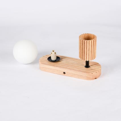 Brilagi - Aplică spot de perete MODERN WOOD, 1xG9/5W/230V + 1xGU10/8W, lemn