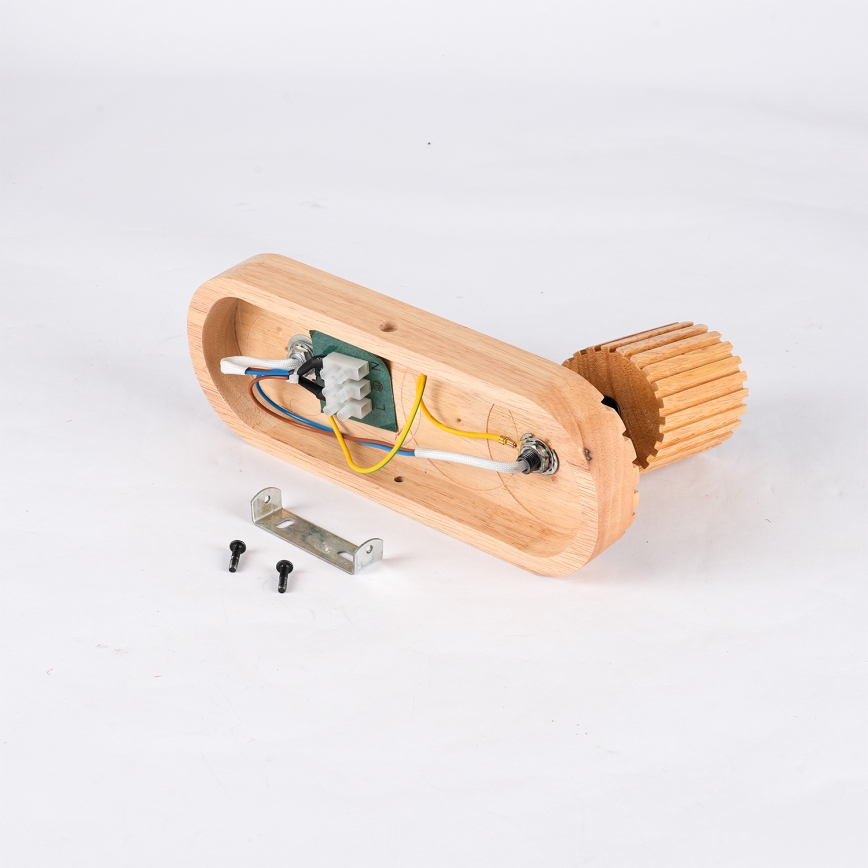 Brilagi - Aplică spot de perete MODERN WOOD, 1xG9/5W/230V + 1xGU10/8W, lemn