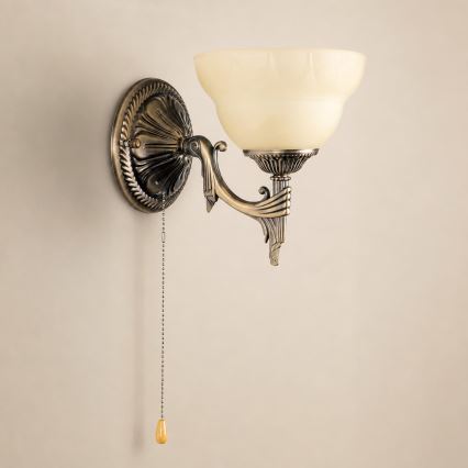 BRILAGI - Aplică de perete DAHLIA 1xE27/40W/230V alamă