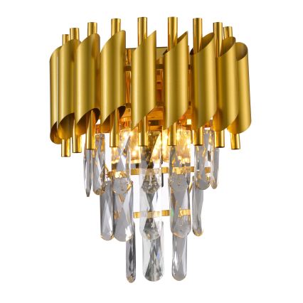 Brilagi - Aplică de perete ECLIPSE 2xE14/10W/230V aurie