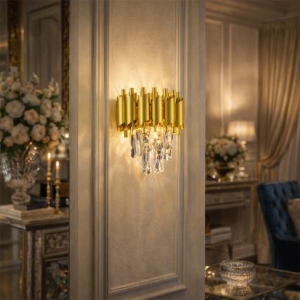 Brilagi - Aplică de perete ECLIPSE 2xE14/10W/230V aurie