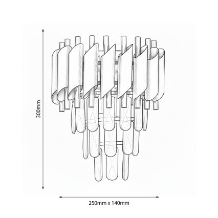 Brilagi - Aplică de perete ECLIPSE 2xE14/10W/230V aurie