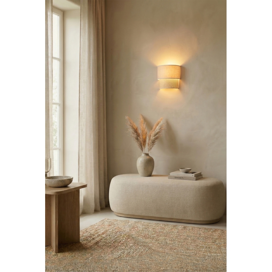 Brilagi - Aplică de perete LED BOHO ECO 1xE27/10W/230V crem