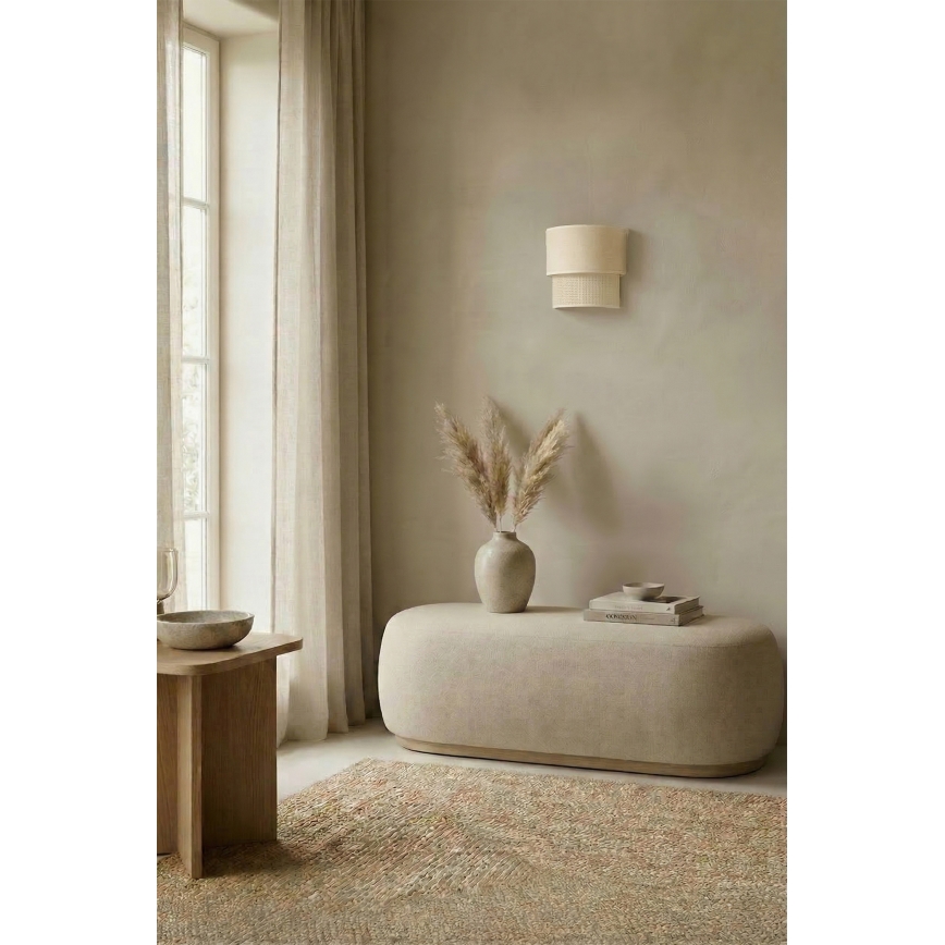Brilagi - Aplică de perete LED BOHO ECO 1xE27/10W/230V crem