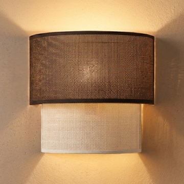 Brilagi - Aplica de perete LED BOHO ECO 1xE27/10W/230V maro/crem