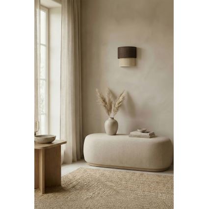 Brilagi - Aplica de perete LED BOHO ECO 1xE27/10W/230V maro/crem