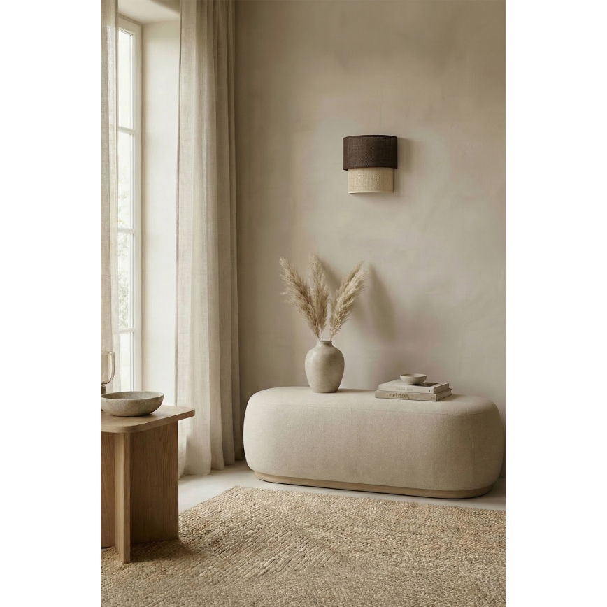 Brilagi - Aplica de perete LED BOHO ECO 1xE27/10W/230V maro/crem