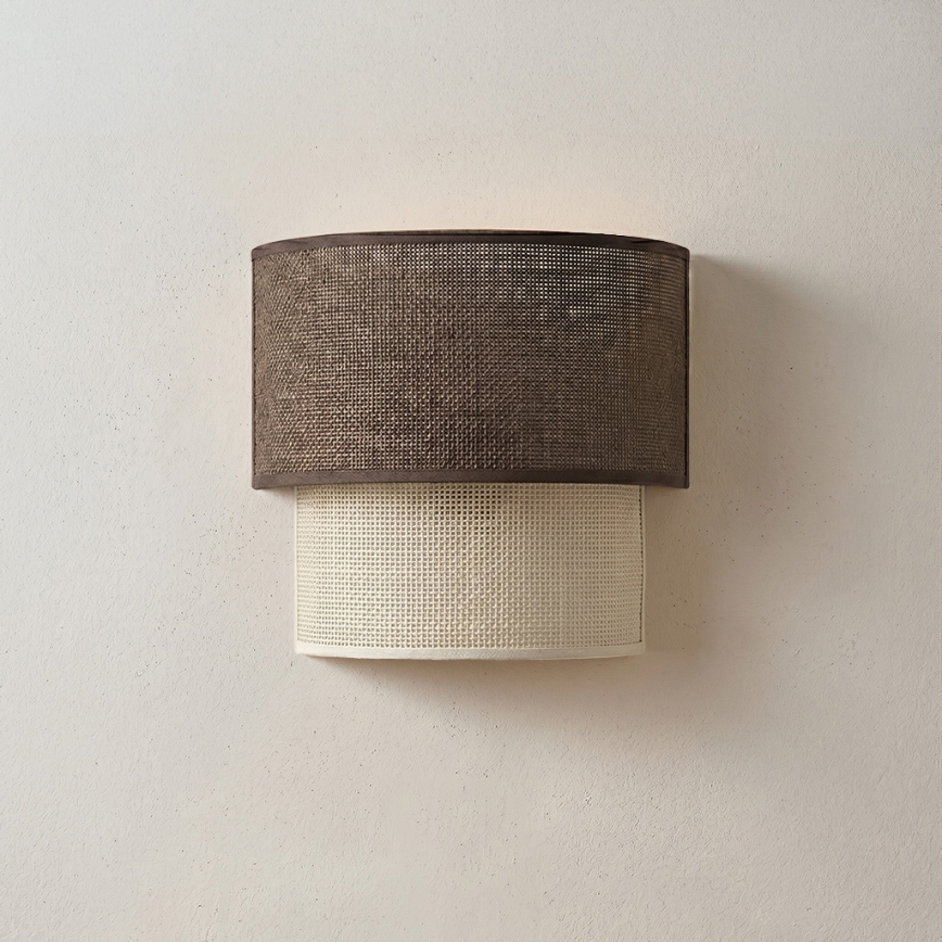 Brilagi - Aplica de perete LED BOHO ECO 1xE27/10W/230V maro/crem